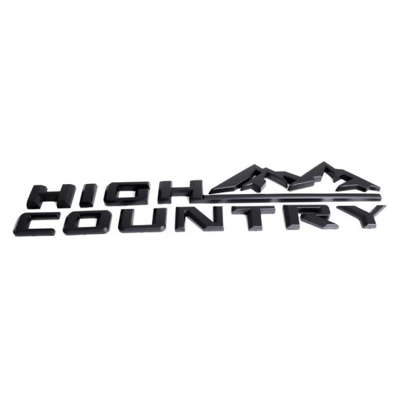 3D High Country Эмблема Наклейка на крыло автомобиля Дверь Задняя дверь Значок Наклейка на табличку для 19-21 Silverado 1500 2500hd 3500 hd