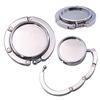 Portable Folding Multi-Purpose Hooks Bag Crystal Alloy Purse Bag Holder Hanger Handbag Hook Table Hook Circle Shape