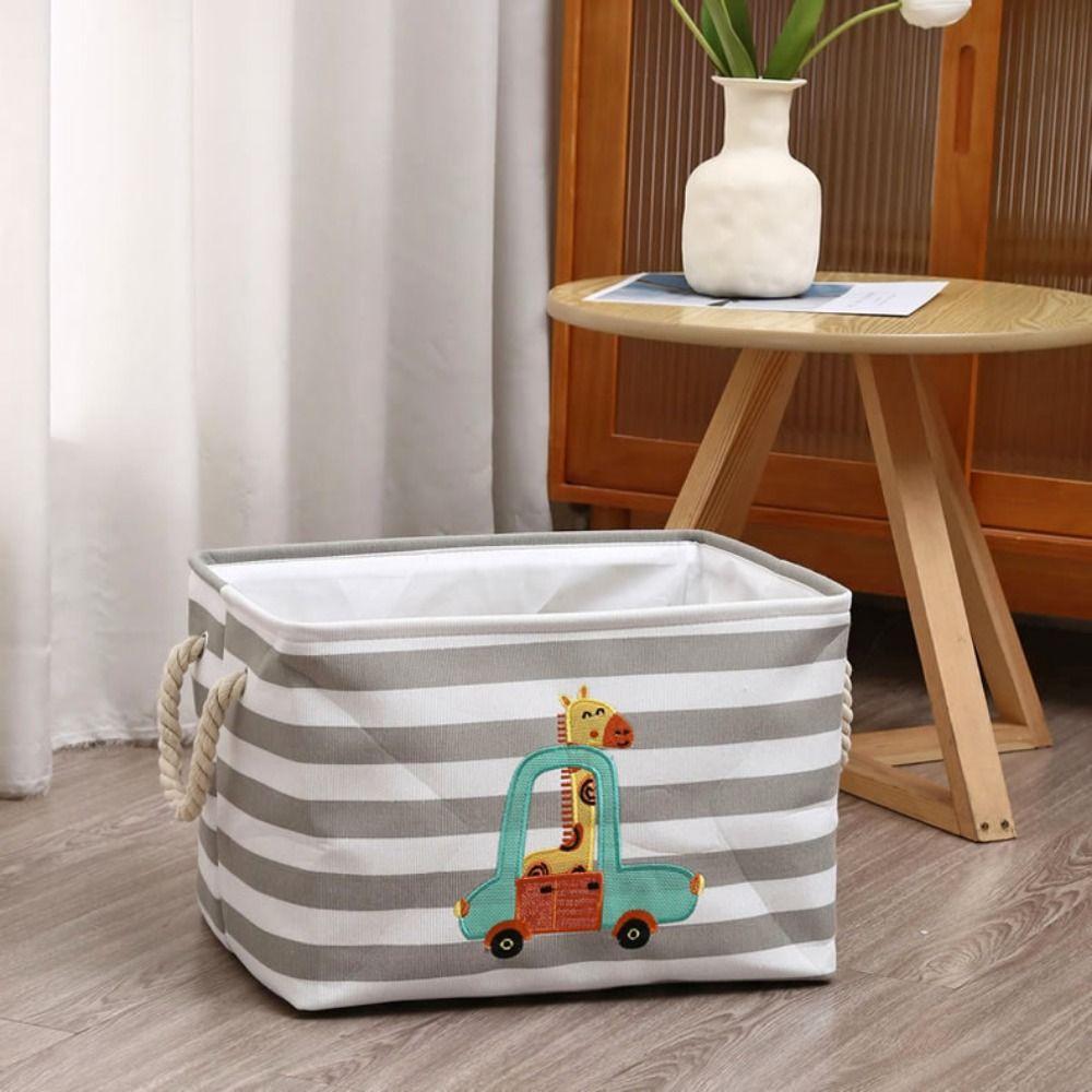 Мультяшная корзина для хранения грязной одежды с рисунком жирафа/динозавра, корзина-органайзер для игрушек, дом