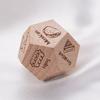 12-Sided Wooden Decision Dice for Date Night Christmas Stocking Stuffer Gift for Couples Food Choice Game for Valentine's Anniversary