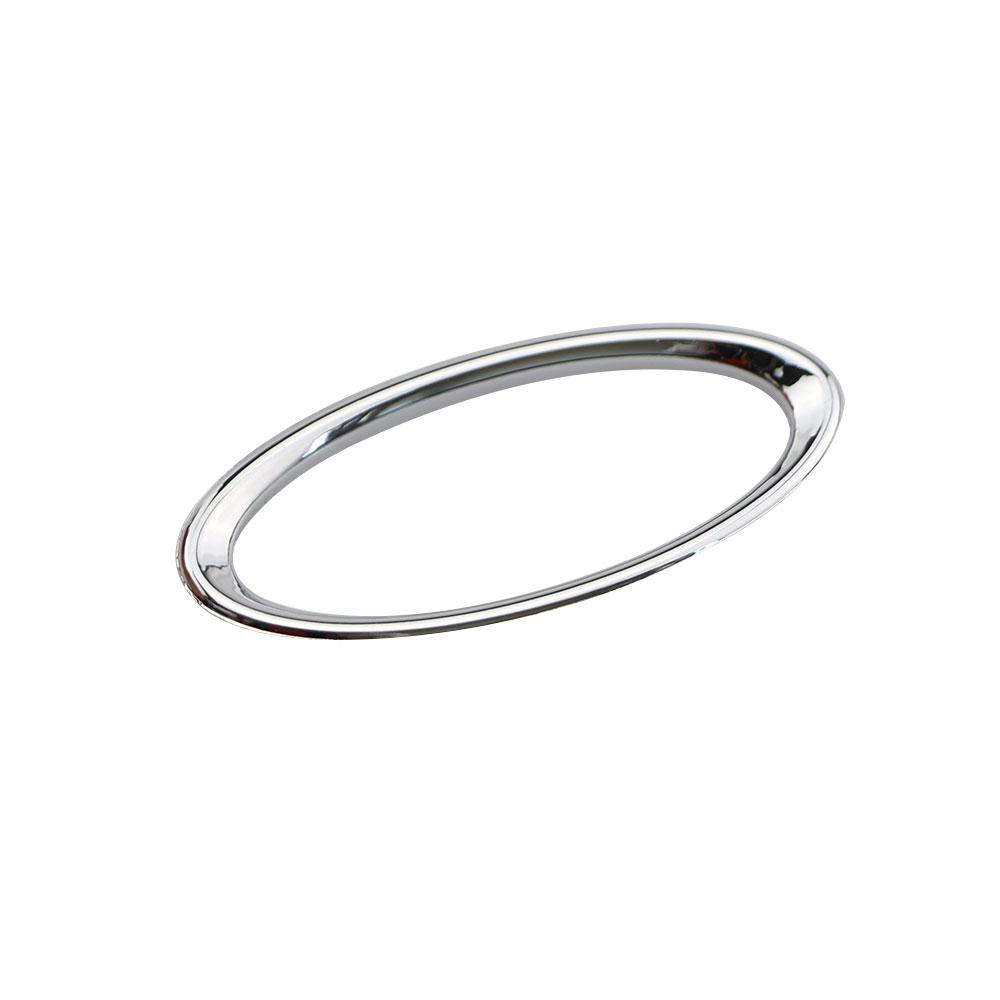 Steering Wheel ABS Chrome Trim Cover Logo Ring for Ford Focus 2 3 Fiesta Ecosport Kuga Auto Accessories