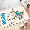 Custom Pippi Longstocking Mat Personalized Name, Polyester Washable Indoor Entryway Rug, Gift for Christmas, Easter, Thanksgiving Day