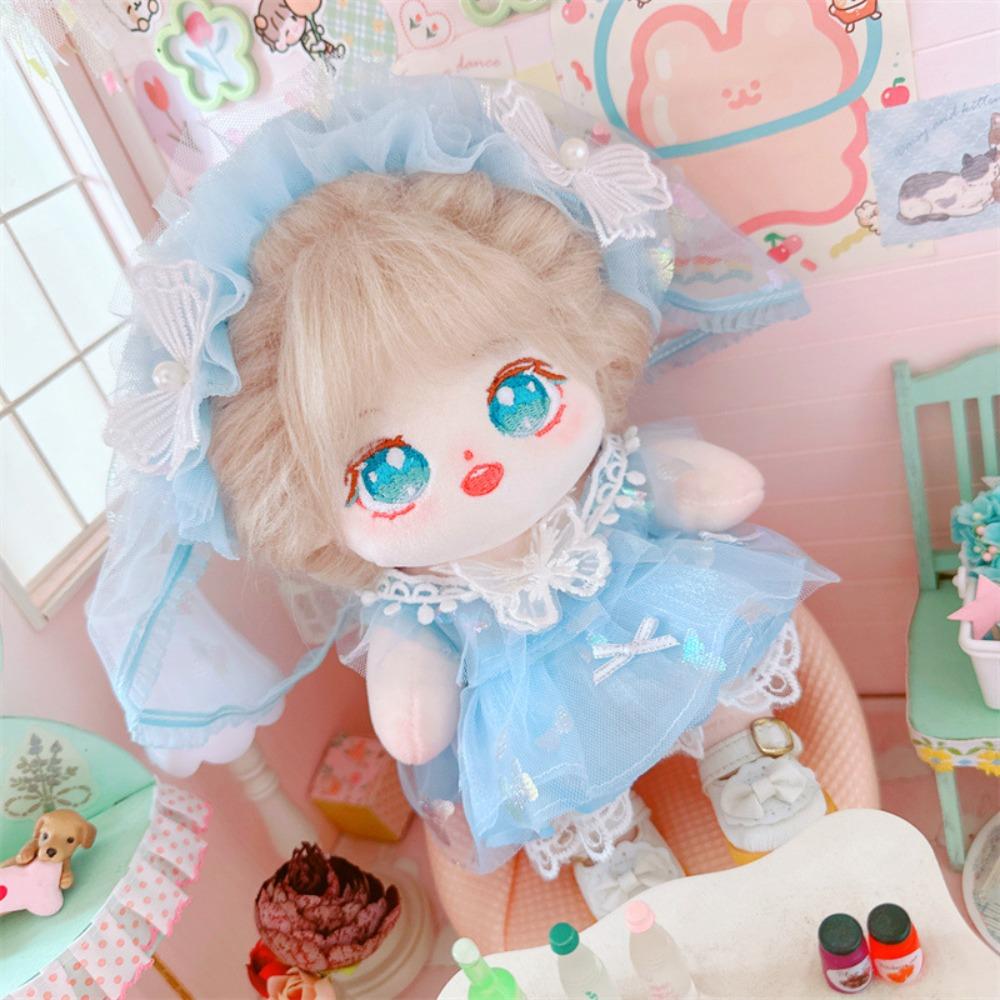 Wedding Dress 20cm Cotton Doll Clothes Outfit Plush Doll Clothes Doll Accessories