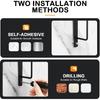 Hat Rack for Baseball Caps (2-Pack), Stainless Steel Hat Organizer for Baseball Caps, Multi-Purpose Hooks for Wall, Strong Adhesive/Wall Drilled