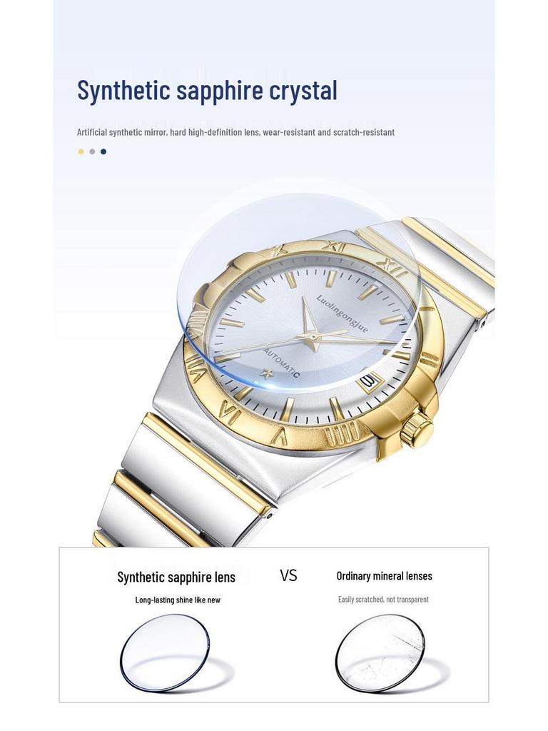 Мужские автоматические механические часы герцога Лотарингии - Водонепроницаемые и люминесцентные