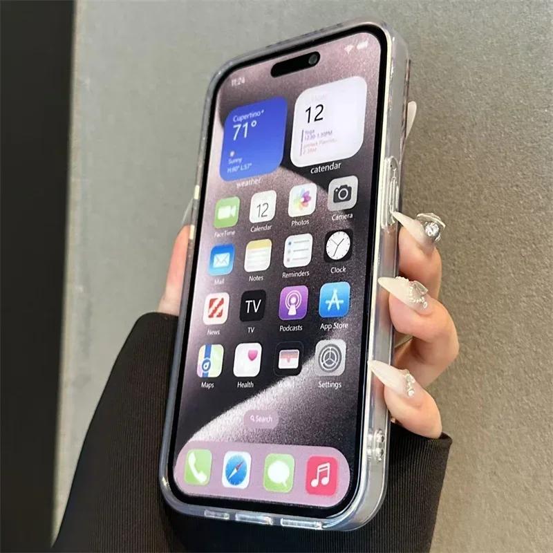 Pink Leopard Print Phone Case for IPhone 16 15 14 Pro Max 13 12 11 Pro Max16e 8 7 Plus SE XS XR X Tinfoil Pattern Cover