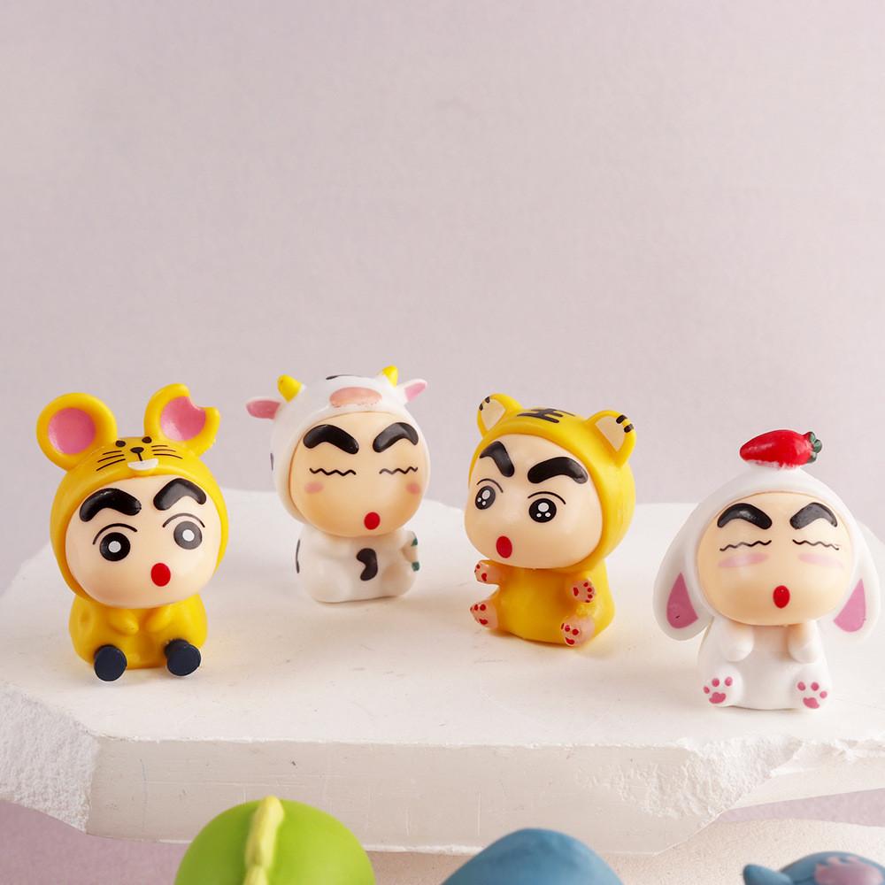 Chan Shin Crayon 12 Zodiac Animal Pvc Action Figures Model Toys Decoration Gift