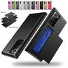 Business Sliding Card 2-in-1Phone Case For Samsung S23 S22 S21 S20 Ultra Plus Note 20 Ultra Note 10 Note 9 Note 8 S10 S9 S8 Soft Silicone Back Cover