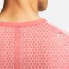 Nike Tech Knit Logo Спортивная футболка с круглым вырезом для мужчин, топы Stardust-Red DM4753-655
