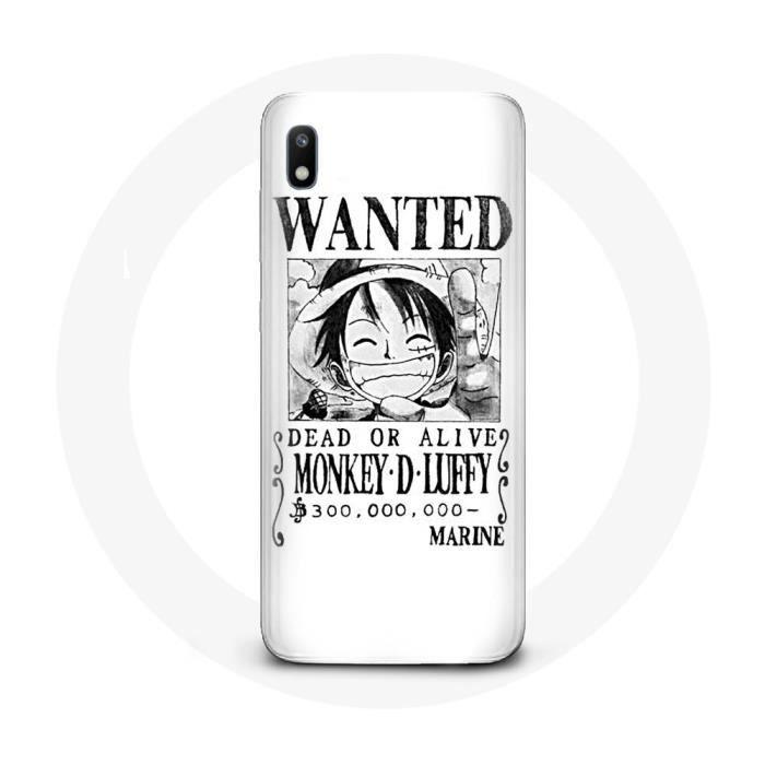 Coque - One Piece - Samsung Galaxy A10 - Souple - Manga - Blanche