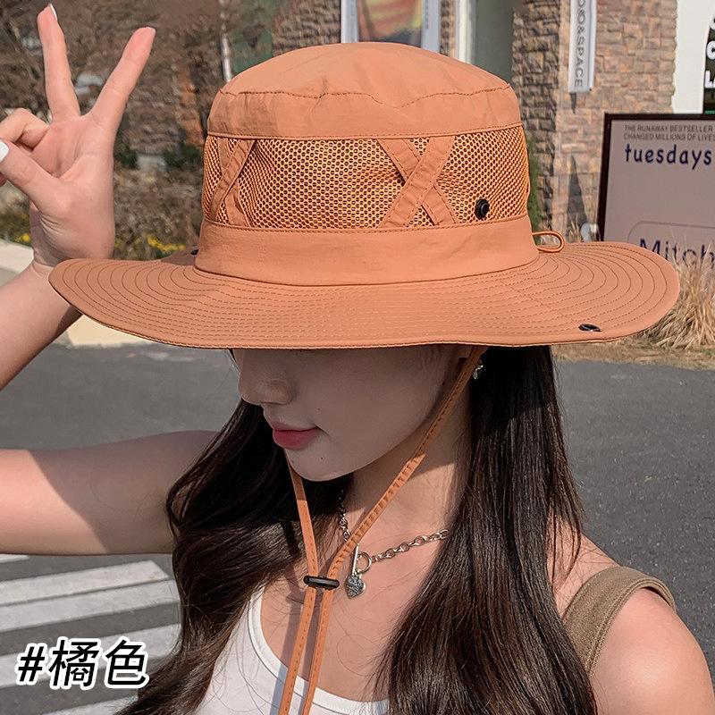 Летняя шляпа рыбака с полями, защита от УФ-лучей, солнцезащитная шляпа для женщин, для рыбалки на открытом воздухе, защита от солнца, дышащая, альпинистская солнцезащитная шляпа для мужчин