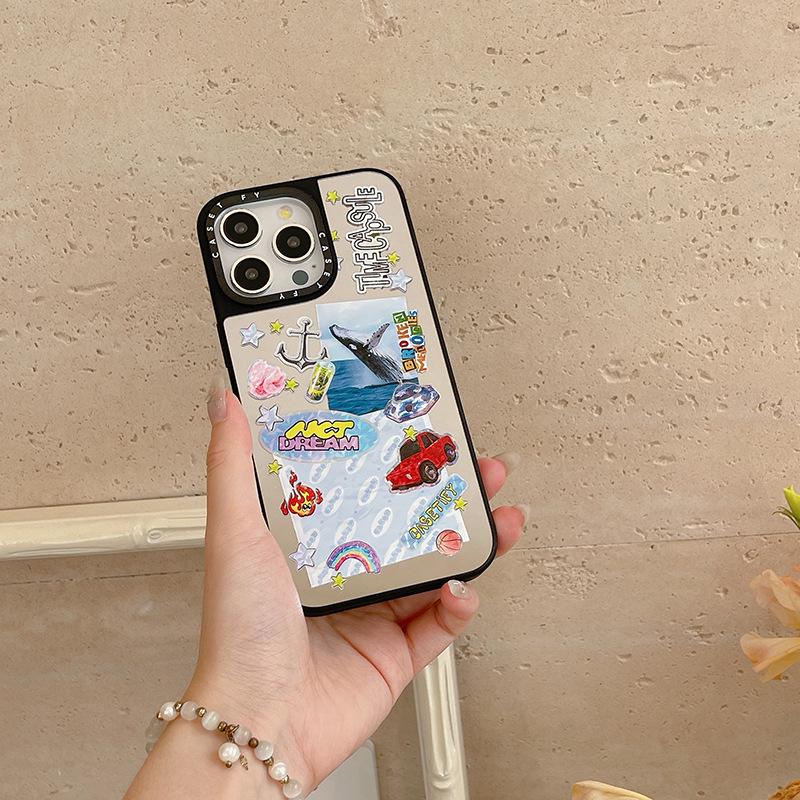 Чехол NCT DREAM для iPhone 15 Pro Max: Модный фирменный зеркальный дизайн для iPhone 14 Pro, 13 и 12