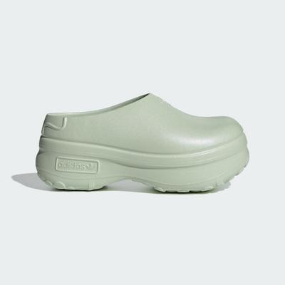МЮЛИ ADIFOM STAN SMITH льняные зеленые сандалии с металлическим блеском Clog Unisex ORIGINALS IG9359 льняные зеленые металлик/Обувь белая/льняные зеленые