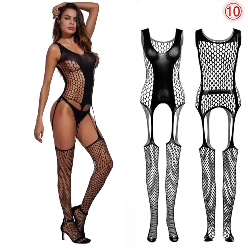 New Fashion Plus Size Women Fishnet Body Stocking Underwear Sexy Bodysuit Lingerie