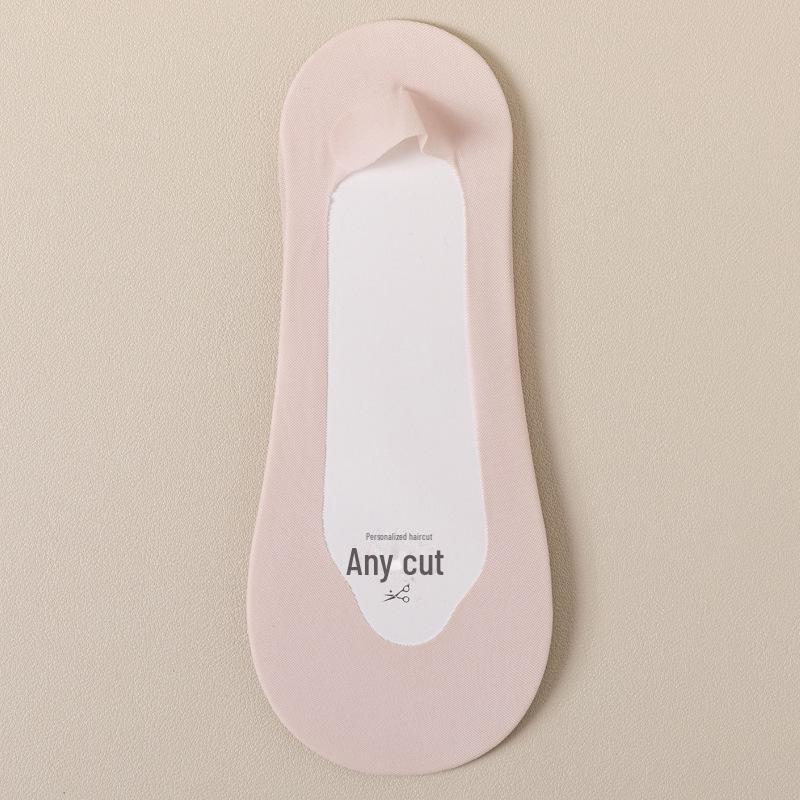 Женские ультратонкие нескользящие летние носки-лодочки: Чистый хлопок, мелкий, с надежной пяткой, подходит для высоких каблуков