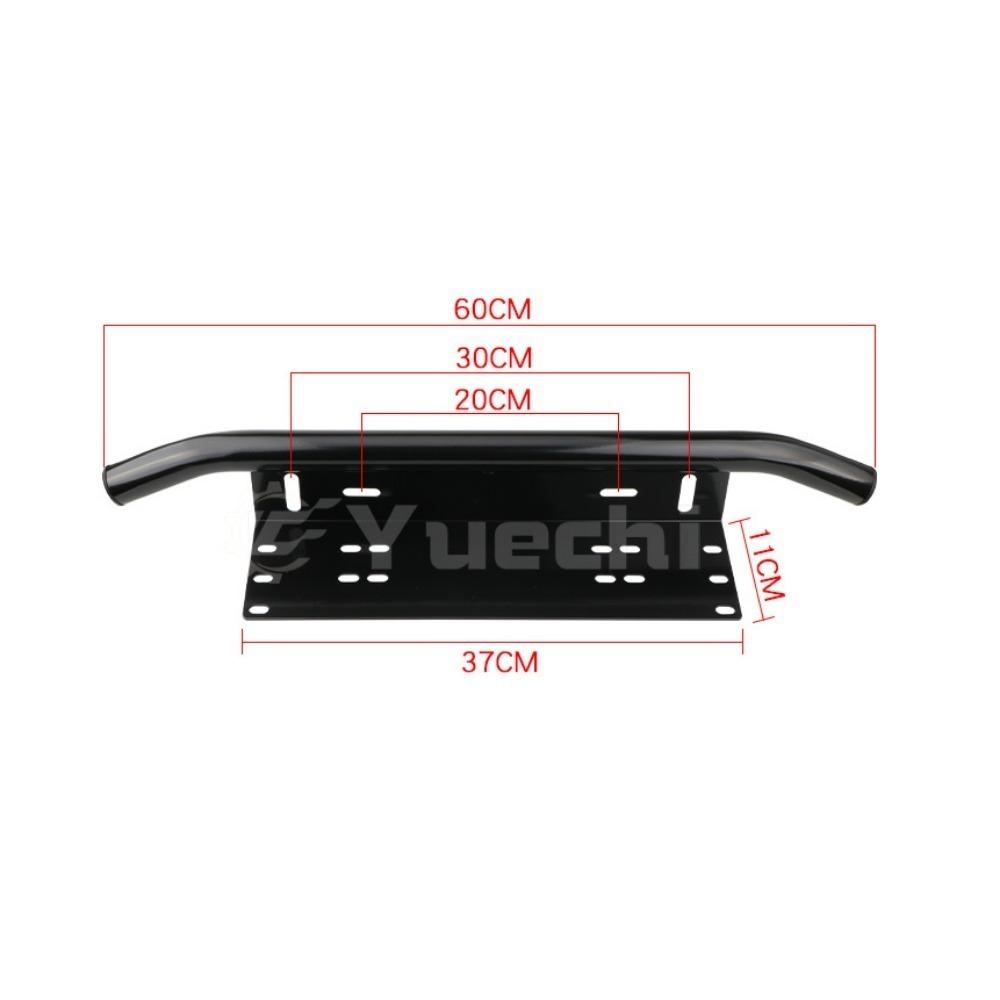 Car License Plate Bracket Buggy Plus Spotlight Bracket Front Bar Light Bracket Universal Aluminum Auxiliary Light Bracket