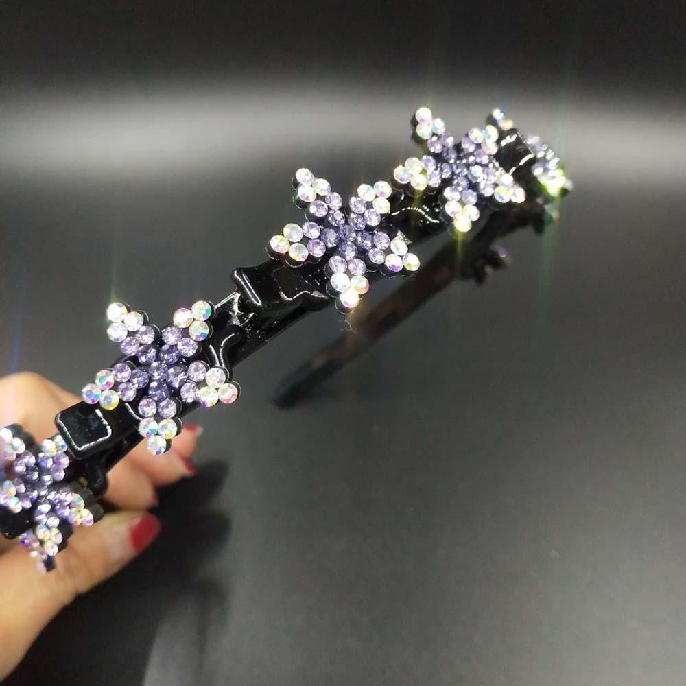 Милые повязки для волос с заколками Снежинка Звезда Стразы Заколка для челки Ободок Ежедневный