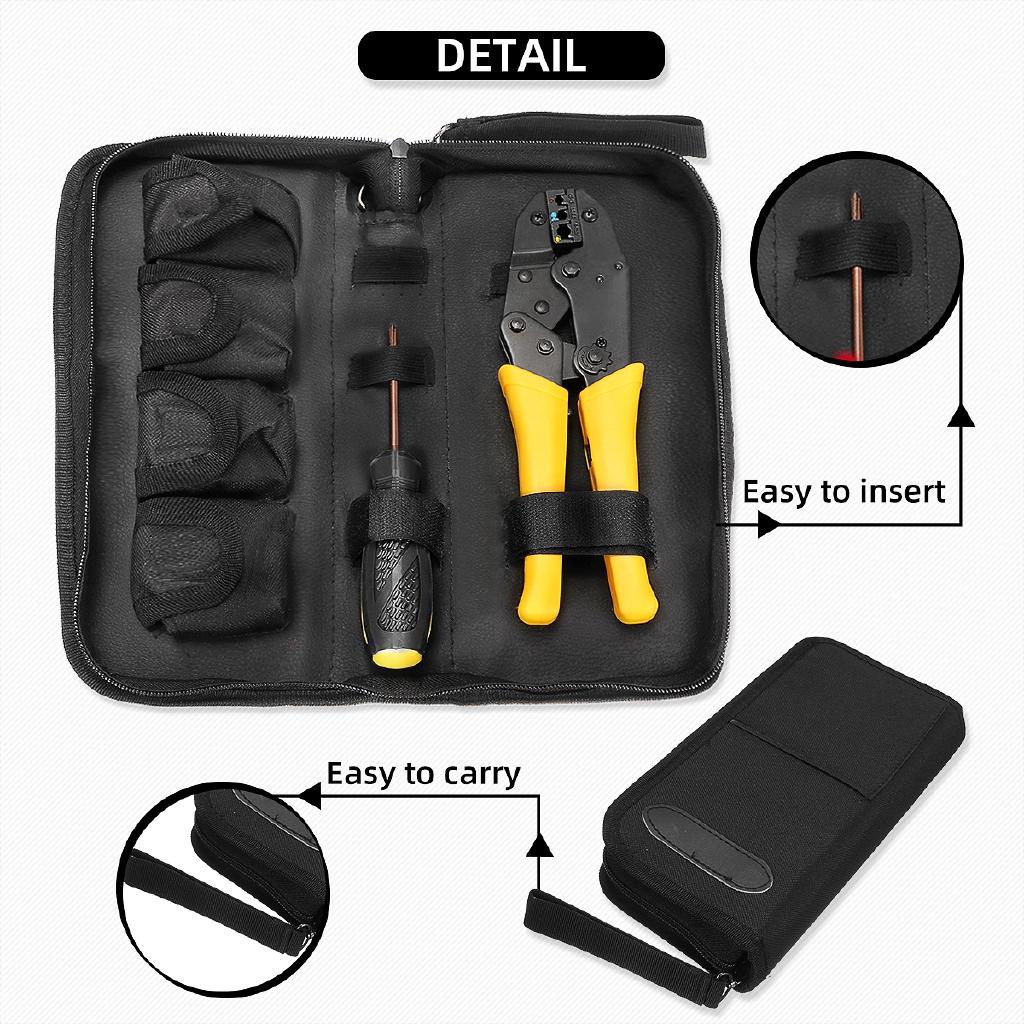 Многофункциональные клещи-трещотка для обжима, инструмент для обжима + кабель, провод, электрические клеммы, отвертка, инструменты электрика 4-в-1