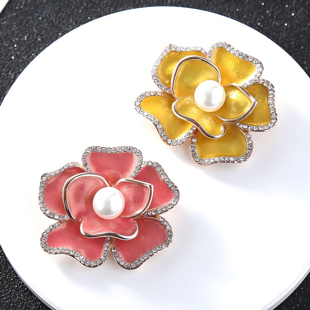 Xiaoxiangfeng эмалевая брошь камелия элитный женский французский корсаж элитный темпераментный костюм булавка аксессуары