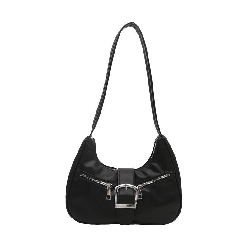 Стильная ретро французская сумка подмышку для зимы из мягкой полиуретановой кожи и в нескольких цветах