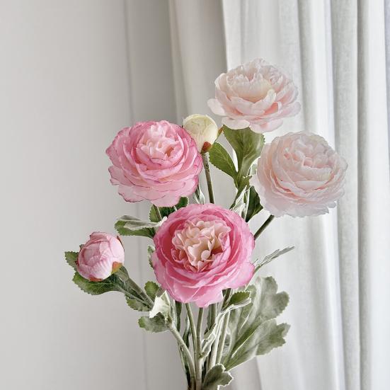 Yousheng Faux Ranunculus Asiaticus многоразовый искусственный цветок поддельный цветок ранункулюс для гостиной обеденный стол центральный элемент декор фермерского дома