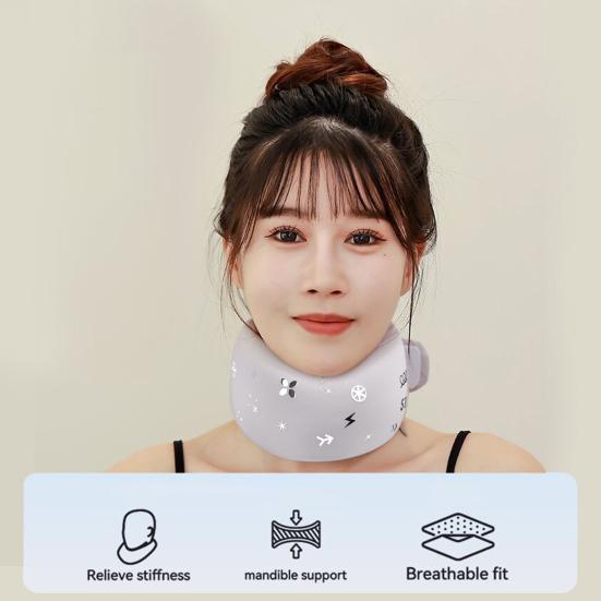 Фиксатор для шеи с эффектом памяти, боль в шее, позвоночник, облегчение давления, регулируемый шейный бандаж, портативный для мужчин