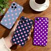 Классический чехол для телефона в горошек для iPhone 17, 16, 15, 14, 13, 12, 11 Plus, Pro Другие Мягкий черный чехол