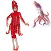 Adult Halloween Squid Outfit With Spandex Polyester For Stage Performances And Costume Parties