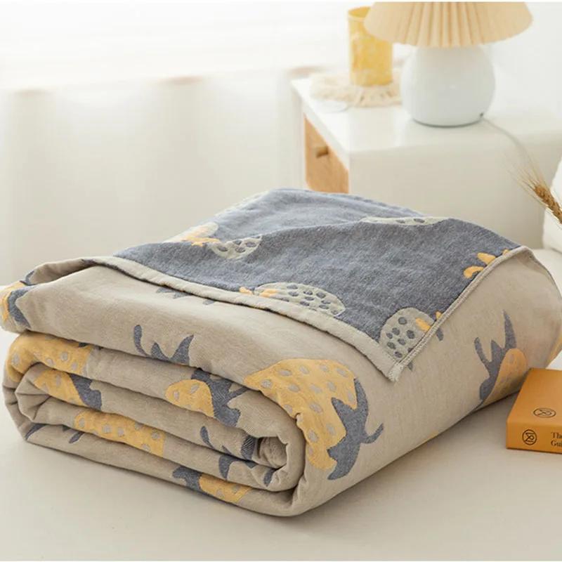 Новое одеяло в стиле бохо, хлопково-марлевое прохладное одеяло, повседневное одеяло для кровати, уютное покрывало, мягкая простыня, домашний декор, чехол для дивана