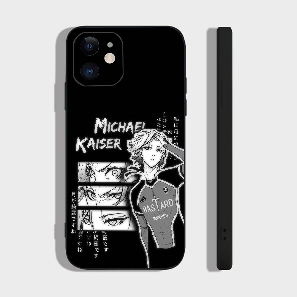 Аниме М-Майкл Кайзер Для IPhone 17 Air 16 15 14 13 12 11 Pro Черный Мягкий Чехол для Телефона