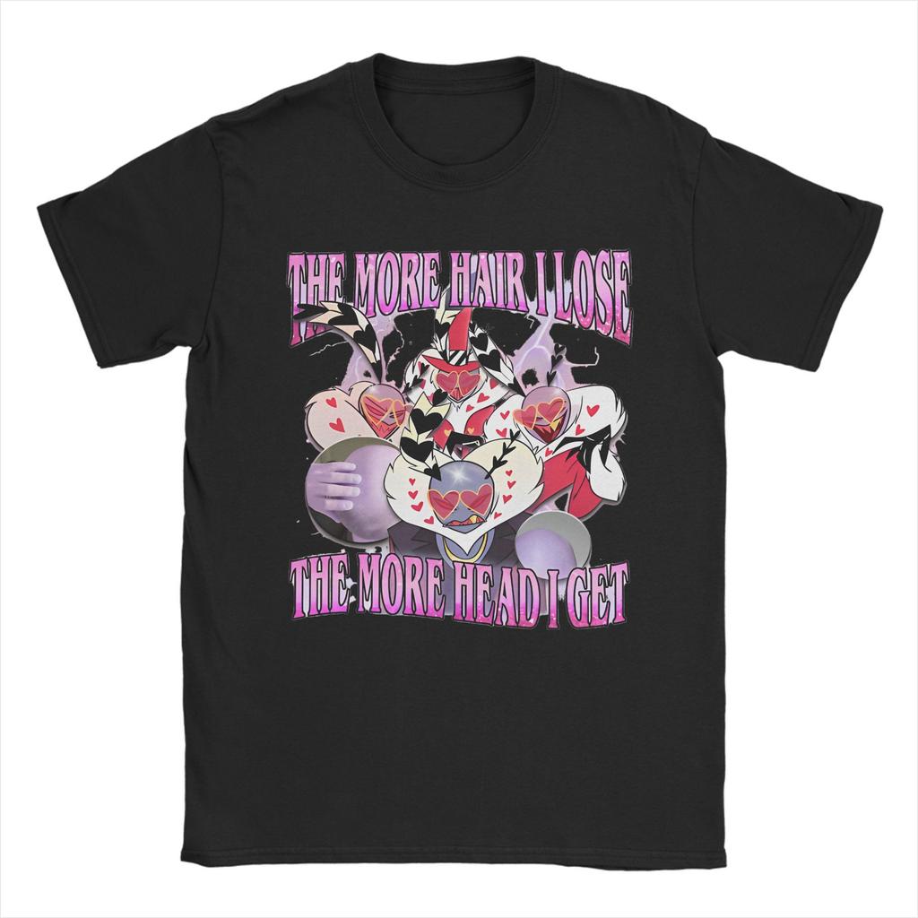 Футболка Hazbins Hotels Huskerdust на День святого Валентина Мужская Женская Юмористическая 100% Хлопковая Футболка с Круглым Вырезом и Коротким Рукавом Оригинальные Топы