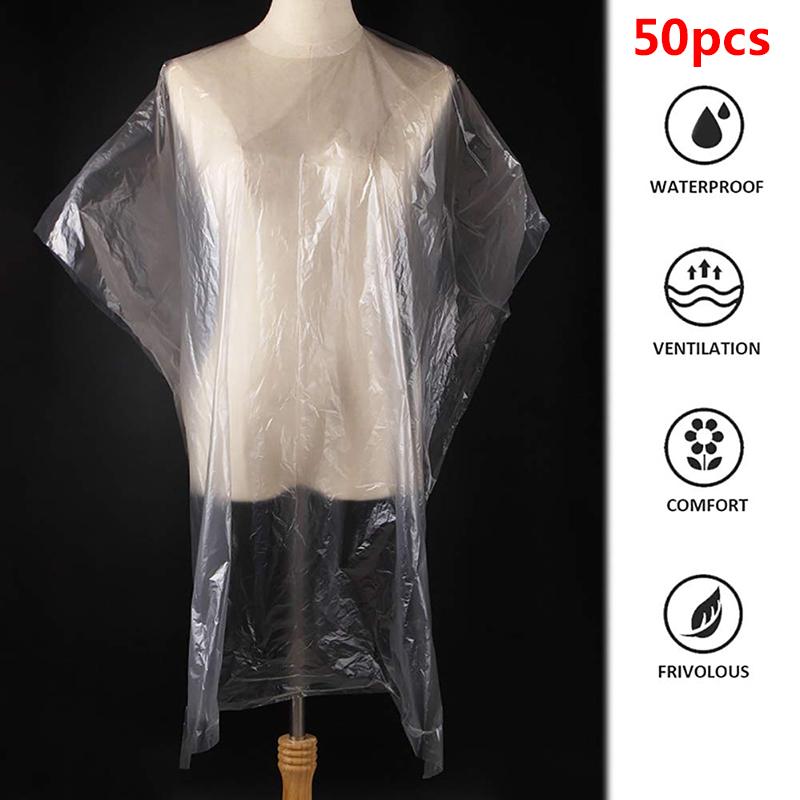 hot! 50Pcs Disposable Hair Dyeing Cape Shawl Hairdressing Hair Cutting Salon Scarf 92*130cm