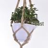 Bohemian Jute Rope Hanging Flower Pot Net Pocket for Balcony Plant Display