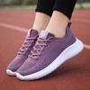 Sports and Leisure Women's Shoes Soft Sole Student Mesh White Shoes Korean Version Versatile and Lightweight Running Shoes Comfortable and Lightwei