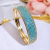 CMM Modern Jewelry Bohemian Ethnic Style Golden Party Jewelry Hand Accessories Women Zircon Bracelet Bangle