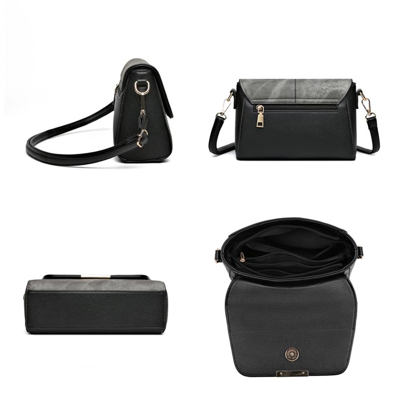 Soft Leather Shoulder Bag for Women Crossbody Vintage Messenger Bags