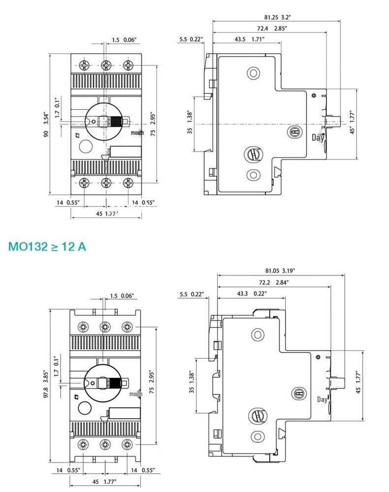 Автоматический выключатель защиты двигателя ABB MS116-4