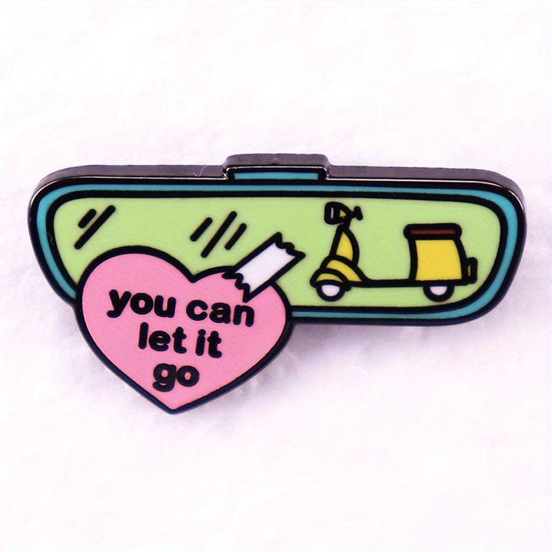 Брошь для меломанов «Ты можешь это отпустить» Значок со словами песни Аксессуары для подарка