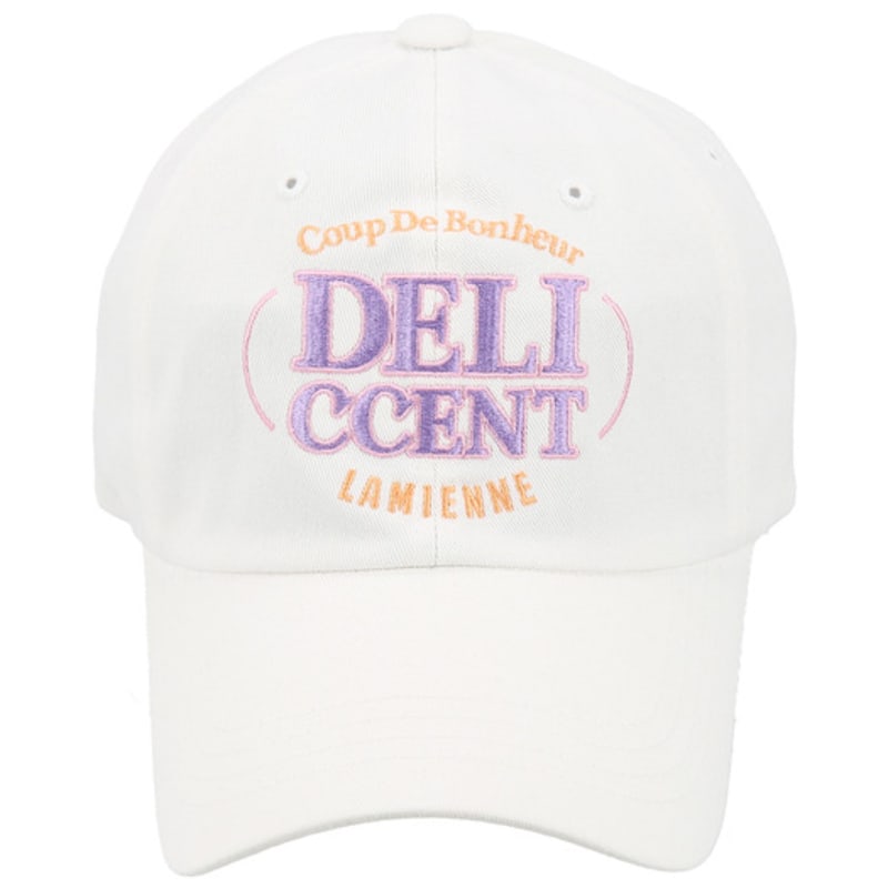 DELICCENT Logo Lettering Cotton Ball Cap [3 COLOR]