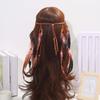 Braided Cord Bohemian Tassel Headband Tribal Feather Hair Extensions  Western Cowgirl Outfit
