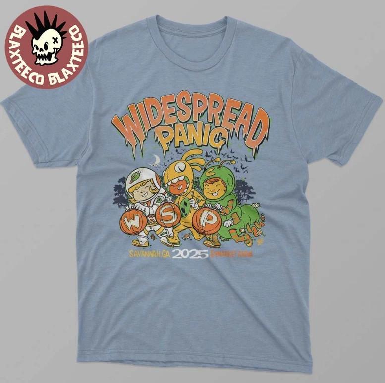 Widespread Panic Savannah Georgia 2025 Merch Tee Octo 31 Nov 1 TShirt S3XL