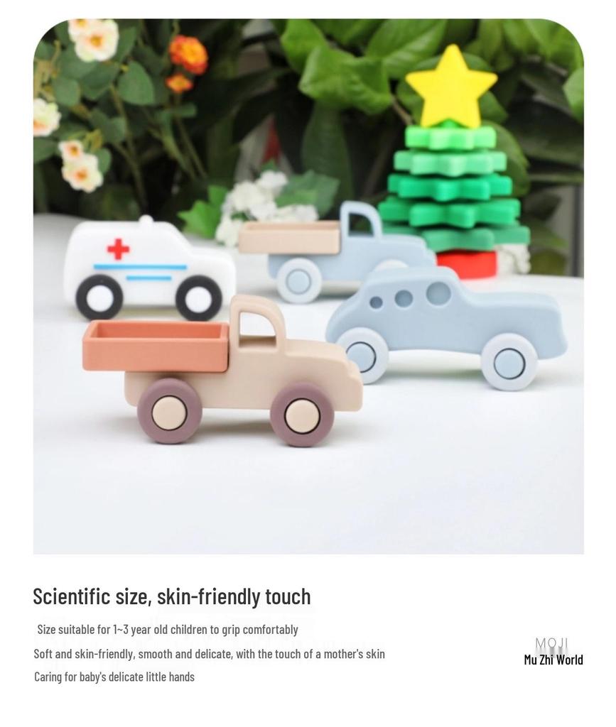 Мультяшная забавная силиконовая ударопрочная игрушка для малышей, машинка/самолет