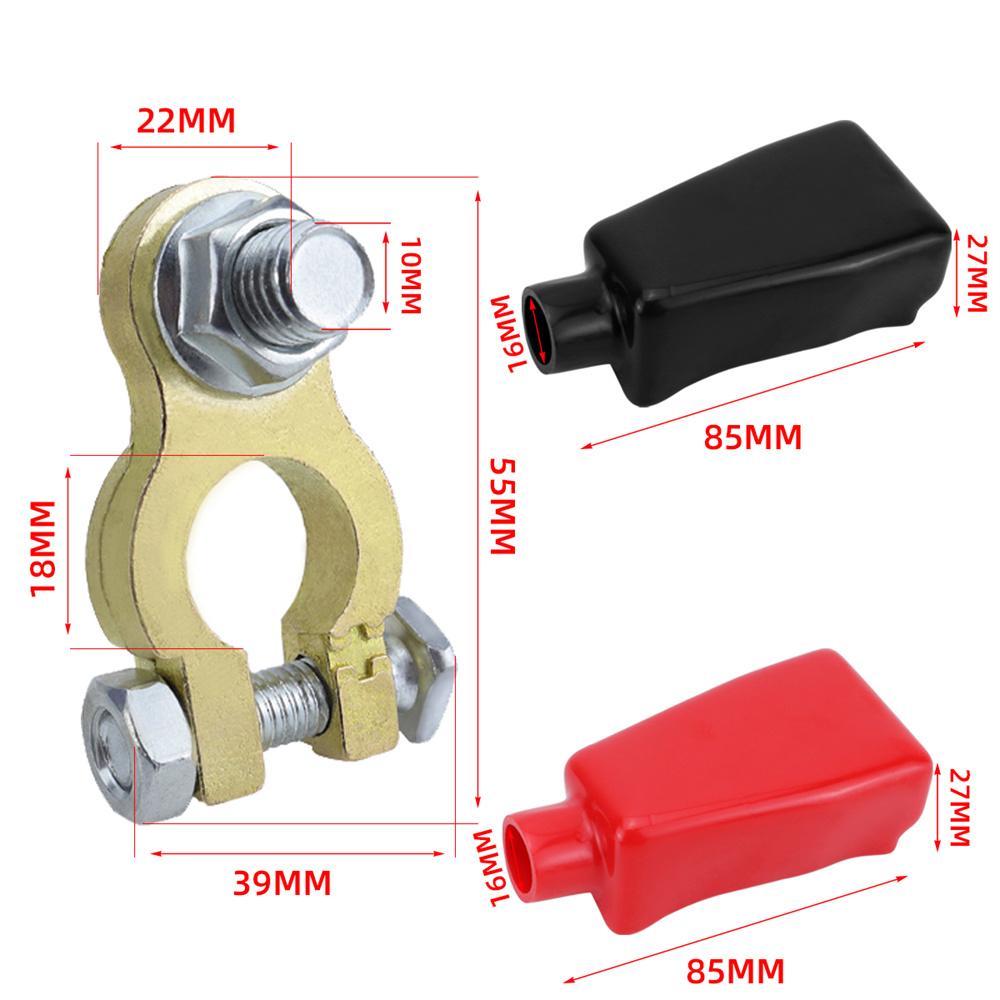 Медные клеммы аккумулятора Комплект разъемов Для автомобиля Морской Лодки Грузовика Автодома