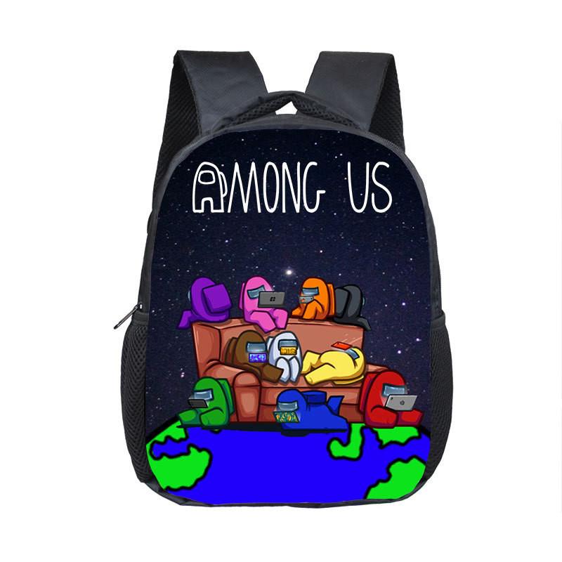 Students Backpack Spaceman Schoolbag Travel Bag Bookbag Shoulderbag
