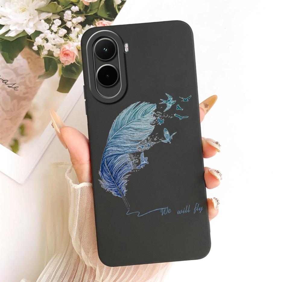 Чехол для Xiaomi Poco M7 Plus PocoM7 4G Красивая Девушка Подсолнух Расписной Чехол для Телефона Для Xiaomi Poco M7 Pro PocoM7 Plus 5G Мягкие Fundas