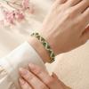 Gold Plated Zircon Cross Hand Chain Colorful Fashion Jewelry Crystal Gemstone Bracelet  For Women