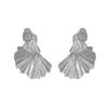 Floral Alloy Earrings: European & American Style, Exaggerated Design for Women