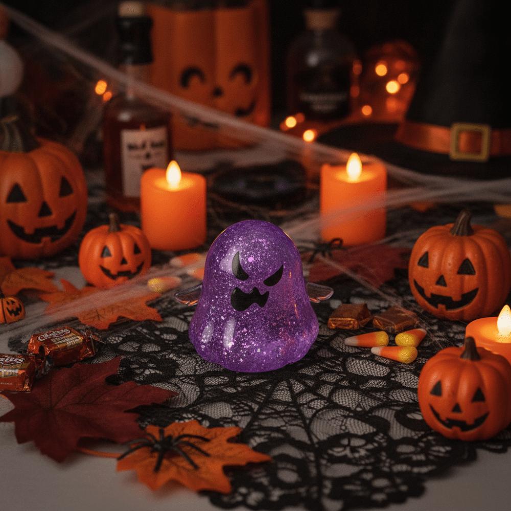 Soft Maltose Squeezing Fidget Toy with Sequins Fidget Squishy Toys Relax Ghost Sensory Toy Daily