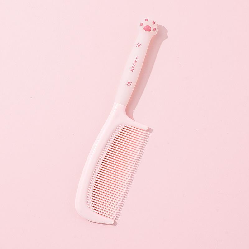 1pc Cute Cartoon Baby Hair Brush Milk Tea Color Comb Kawaii Bear Bunny Soft Handle Resin Comb for Little Girl Hair Accessories