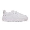 Women's, Kids' Cali Dream GL Junior White Sneakers with Silver Hearts